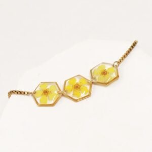 Botanical Resin Bracelet - Sunny Delight