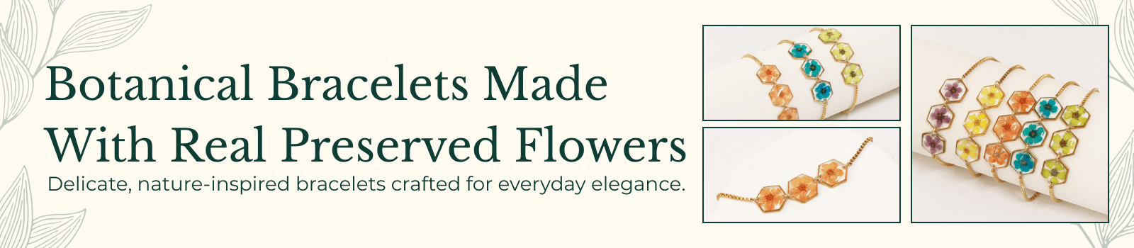 Plant Bracelets Category Page Banner